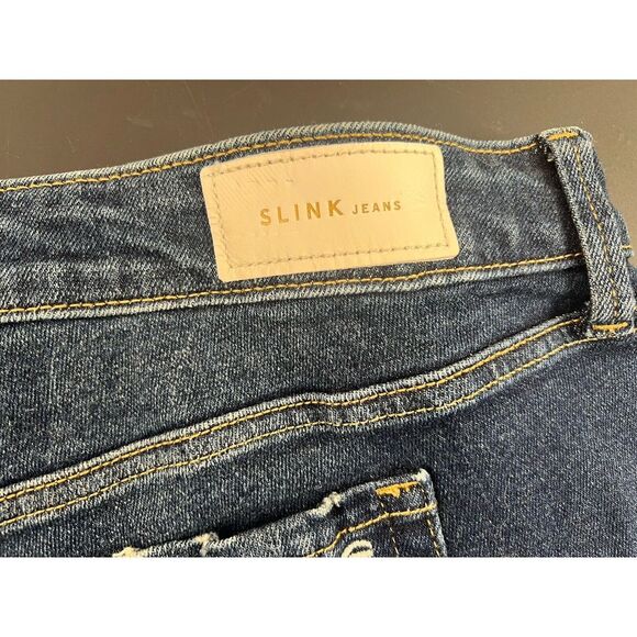 SLINK Curvy Cropped Jeans Size Distressed Size 20 - Picture 5 of 16